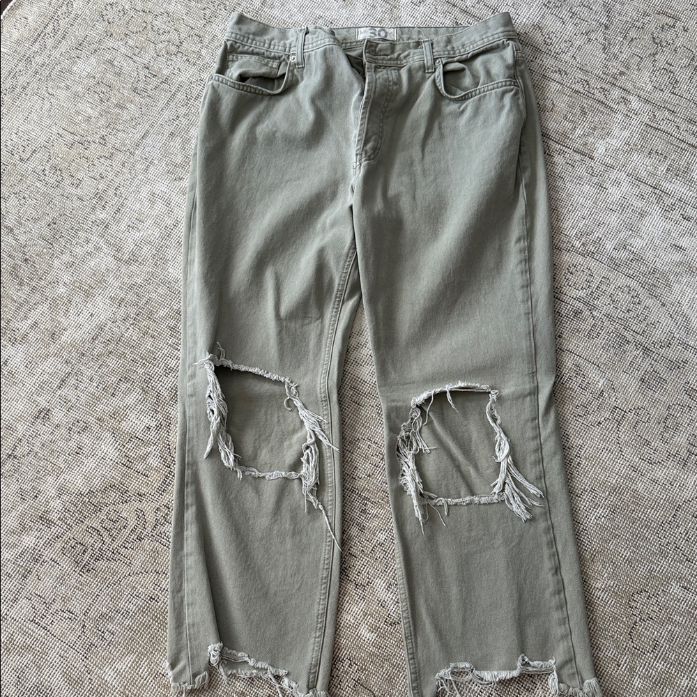 We The Free Sage Distressed Jeans